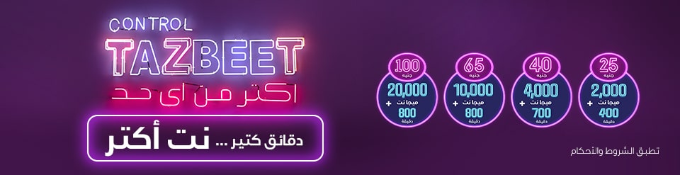 وى باقات الكنترول تظبيط الجديد من المصرية للاتصالات